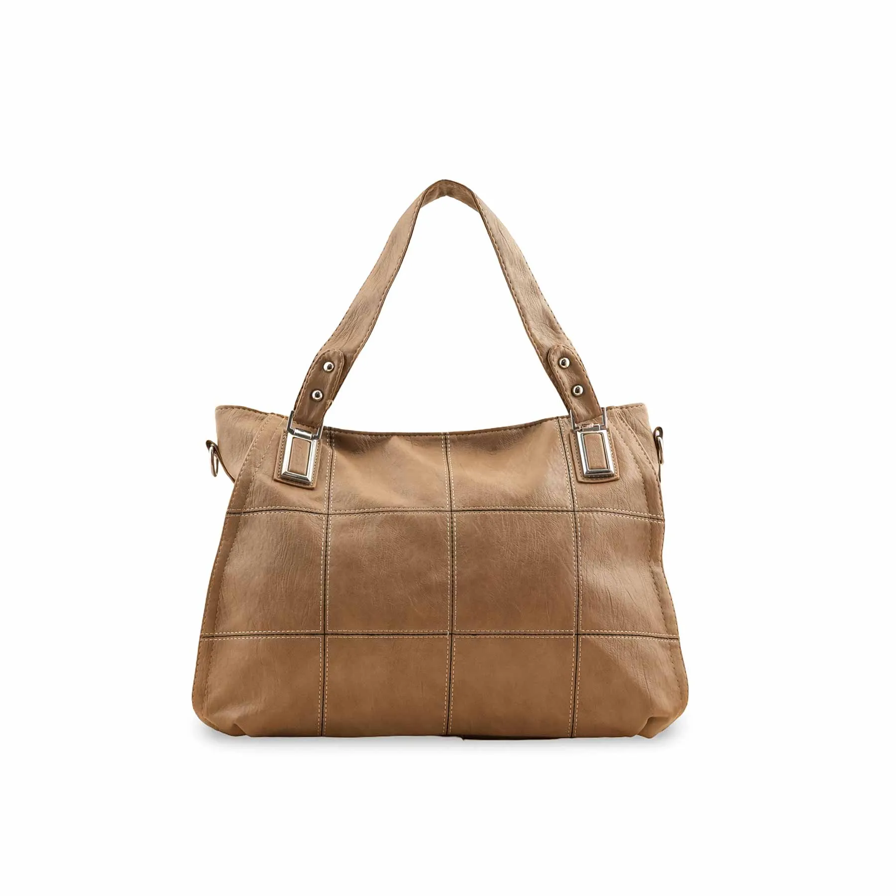 Beige Formal Shoulder Bag P36348 Minimal Feature
