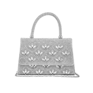 Silver Fancy Shoulder Bag P24334 Modern Trend