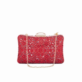 Stylish Everyday Gear Red Fancy Clutch P24189