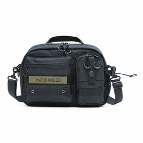 MATCHWOOD Chaser 2 Way Shoulder Bag - Black  (550g) Daily Utility Minimalist Bag