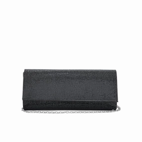 Compact Everyday Black Fancy Clutch P24328