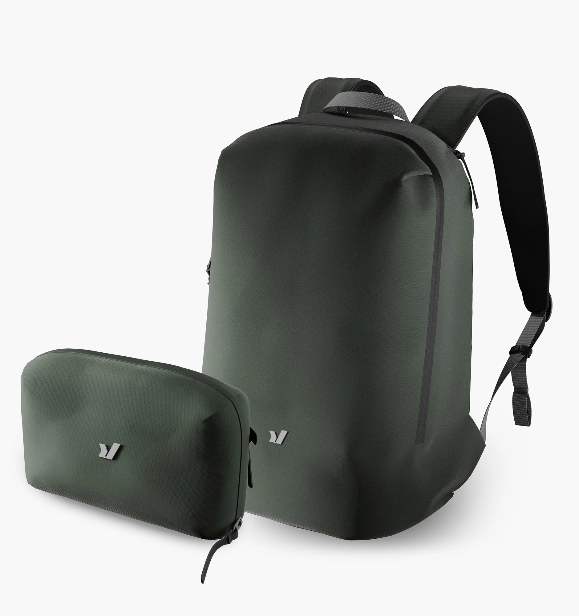 Rushfaster EDC Backpack   Tech Pouch Bundle Stylish Detail