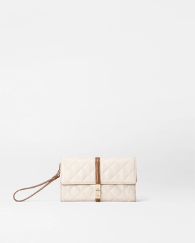 Sandshell with Brown Astor Convertible Crossbody (Fabric) Travel Spirit Travel Comfort