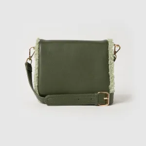 Shearling Crossbody - Olive Functional Fashion