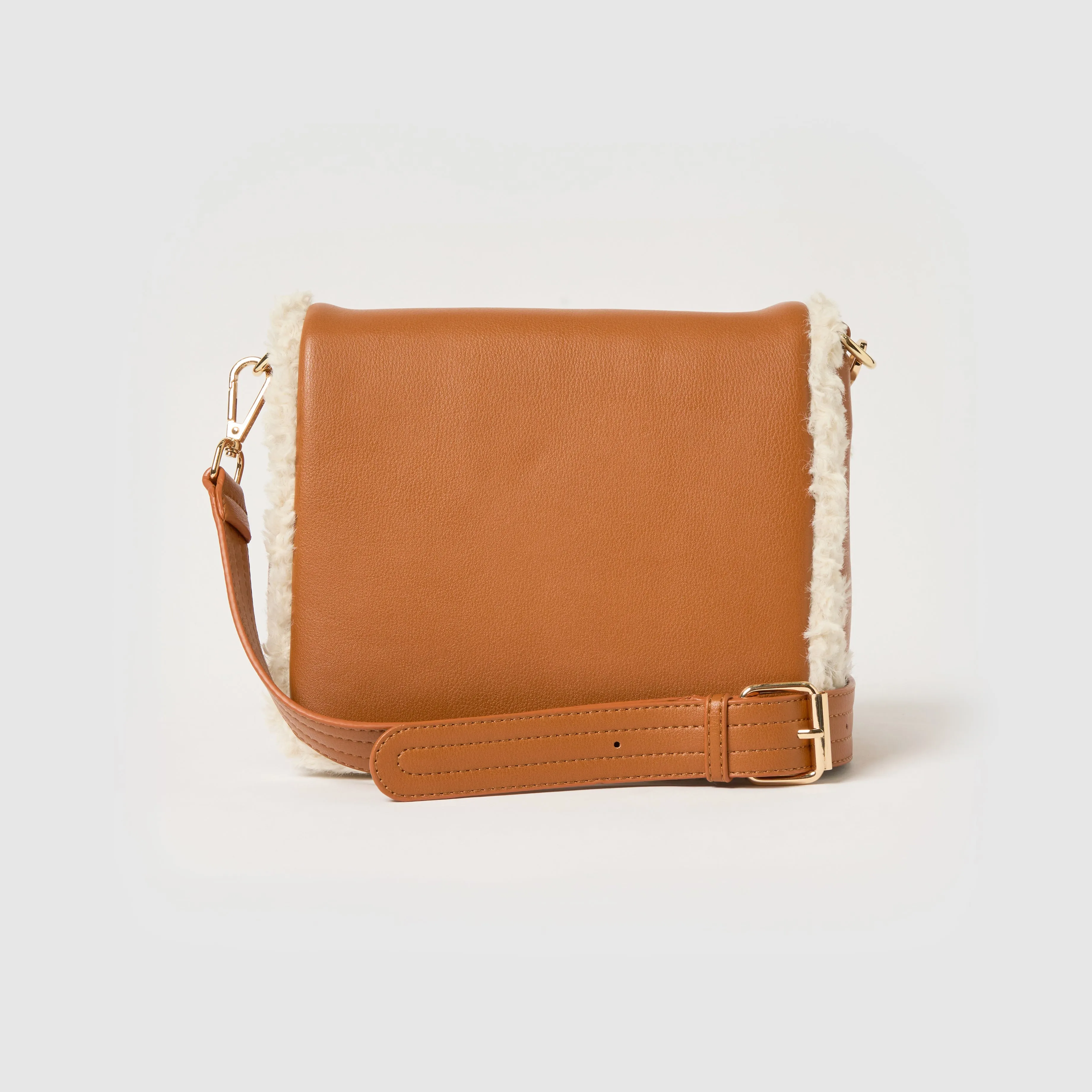 Shearling Crossbody - Tan Stylish Lifestyle