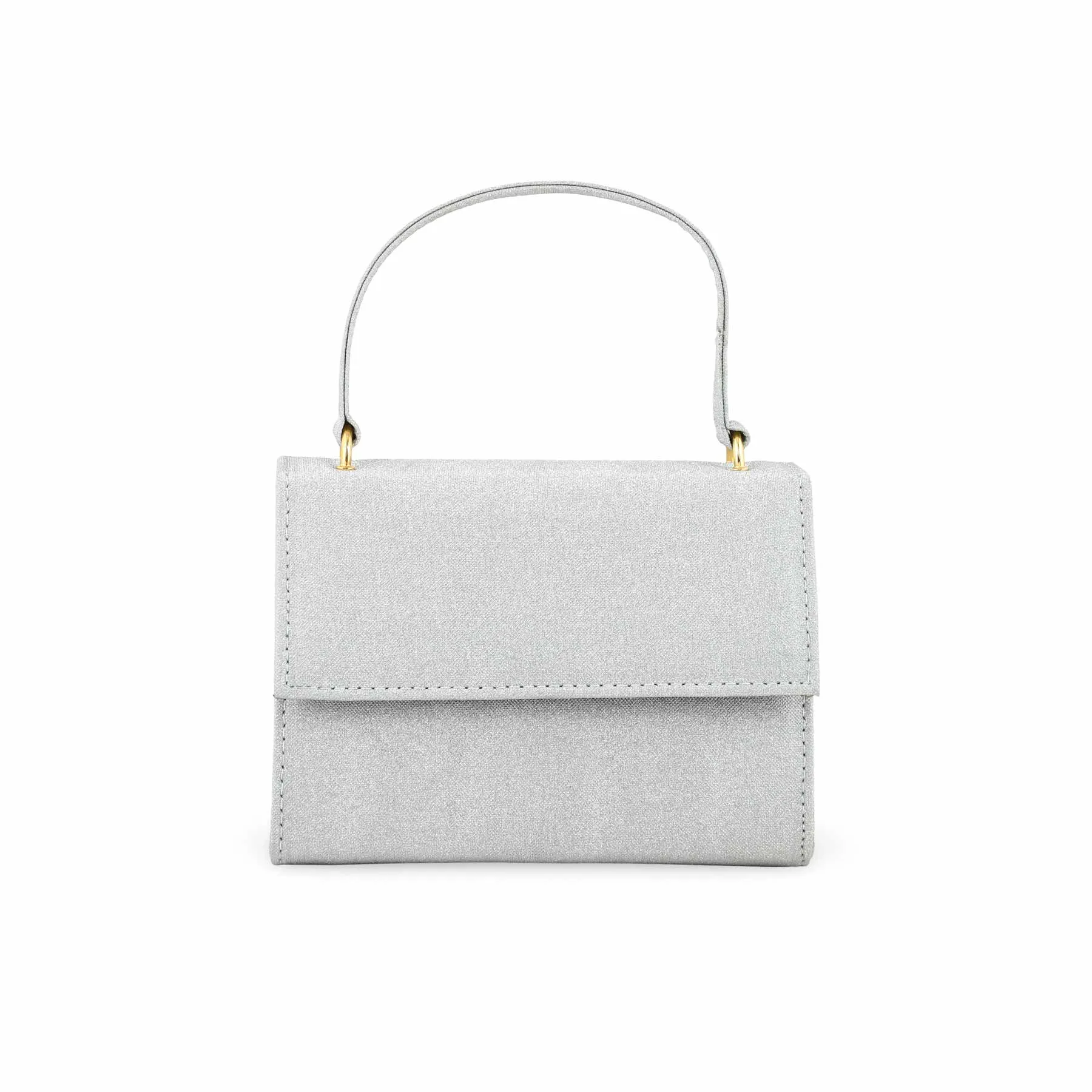 Light Structure Silver Casual Shoulder Bag For Ladies P55703