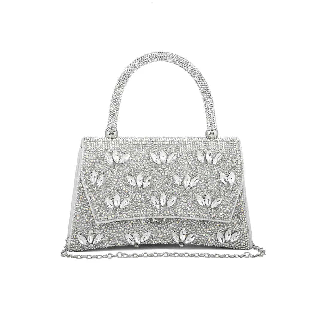 Silver Fancy Shoulder Bag P24335 Timeless Feature