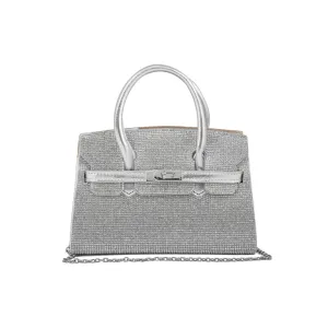 Weekend Bag Minimal Structure Silver Fancy Shoulder Bag P24337