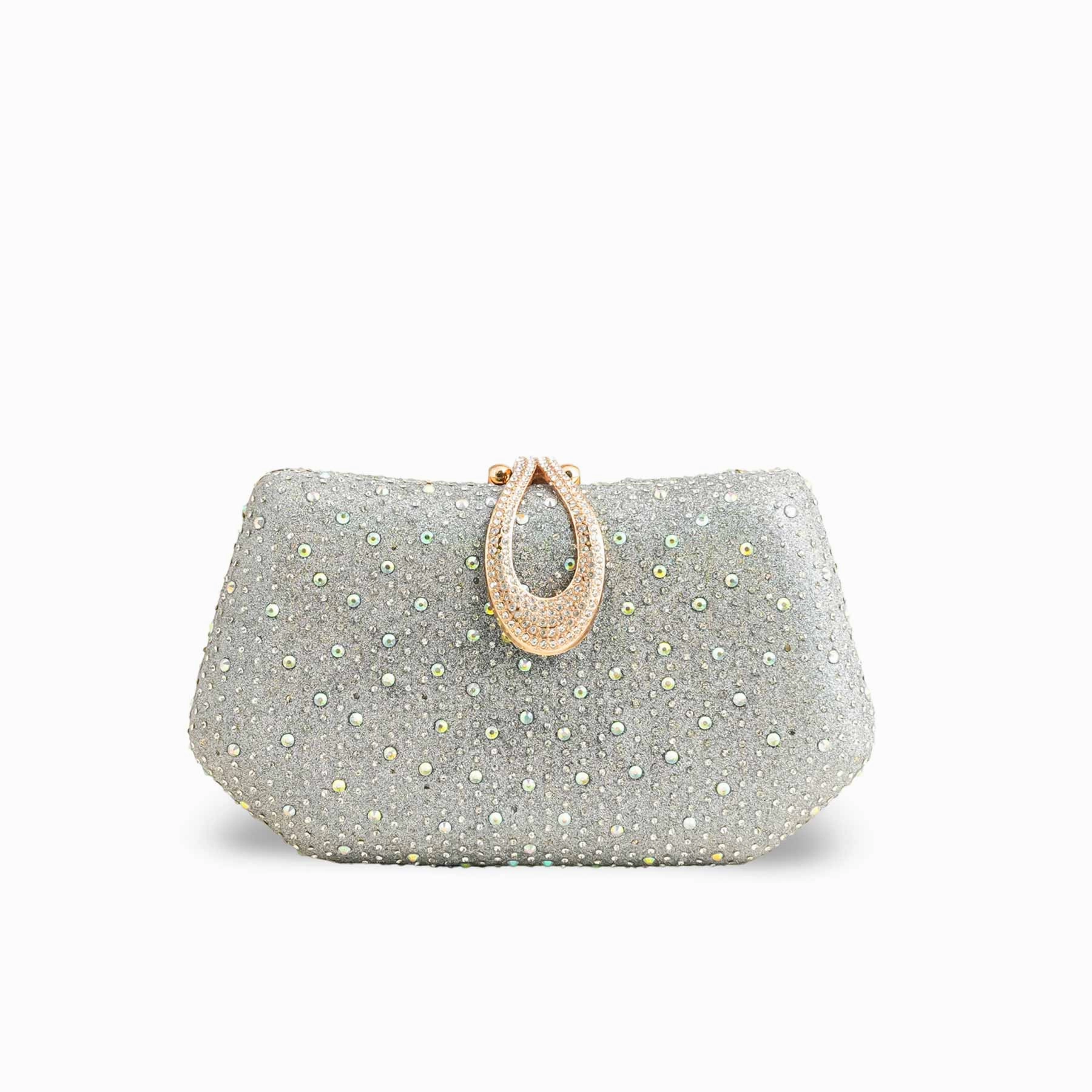 Silver Bridal Clutch P15387 Versatile Piece