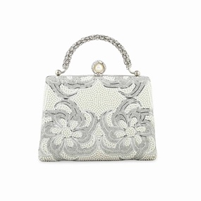 Silver Bridal Clutch p24255 Casual carry bag Compact Detail