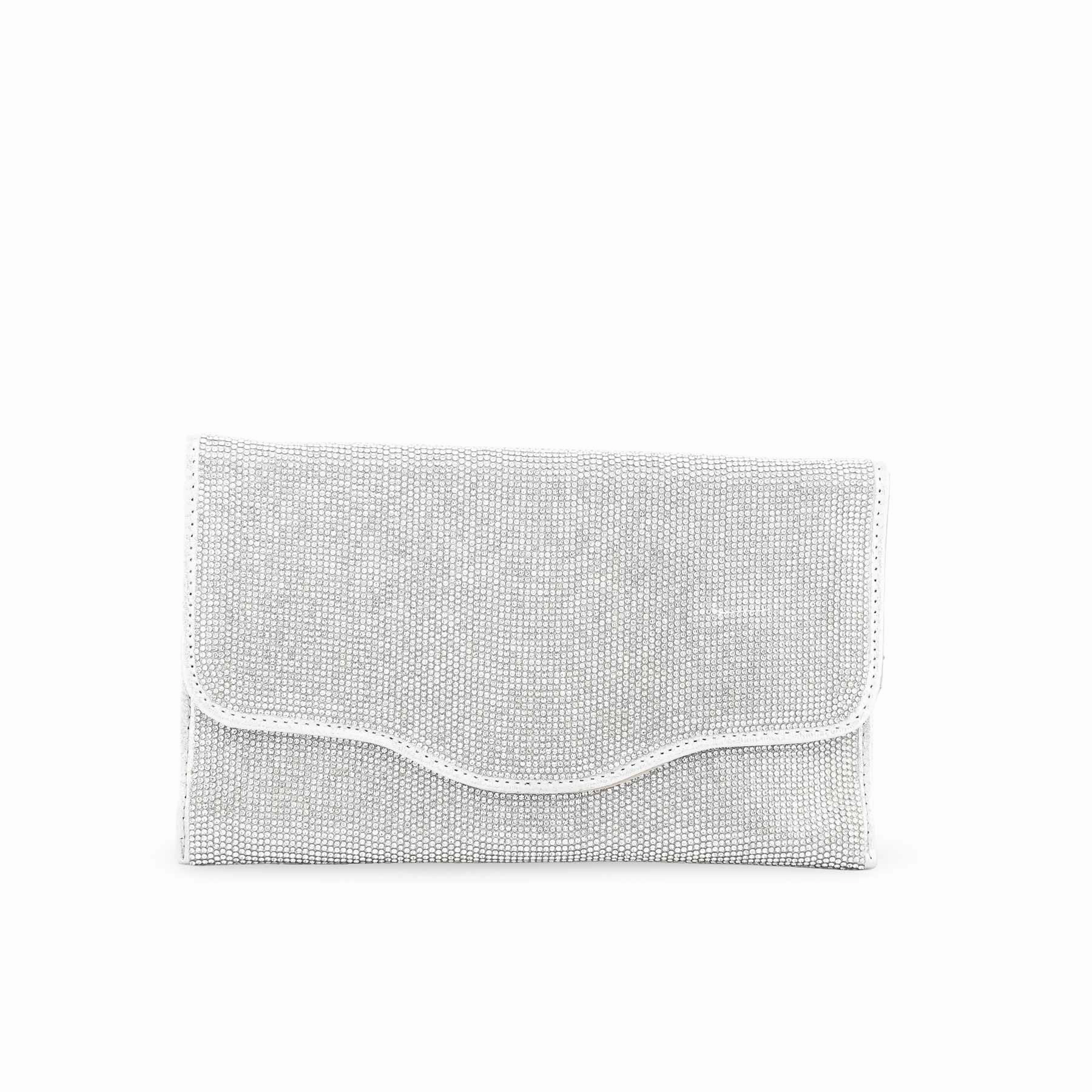 Silver Bridal Clutch P24347 Contemporary Look