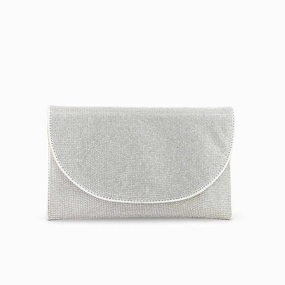 Silver Bridal Clutch P24352 Daily Use Leisure Movement