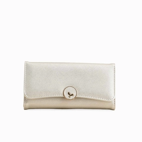 Lightweight Style Utility Travel Silver Casual Wallet For Ladies P70965