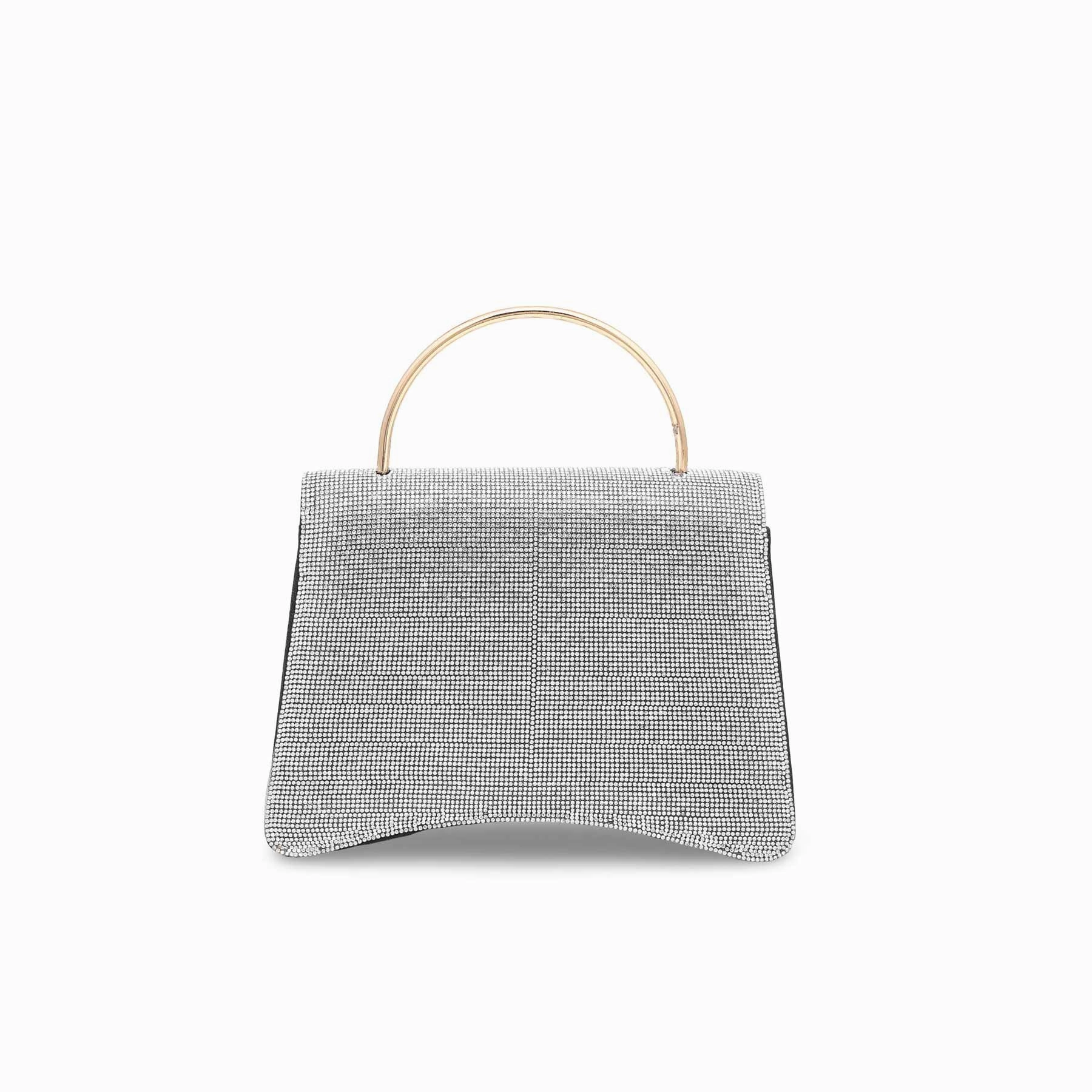 Compact Arrangement Outdoor Travel Silver Fancy Clutch P15333