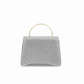 Silver Fancy Clutch P15333 Daily Essential Trendy Lifestyle