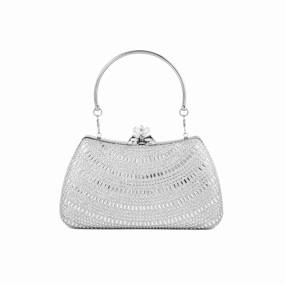 Compact Lifestyle Comfort Carry Gear Silver Fancy Clutch P24185