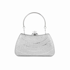Compact Lifestyle Comfort Carry Gear Silver Fancy Clutch P24185