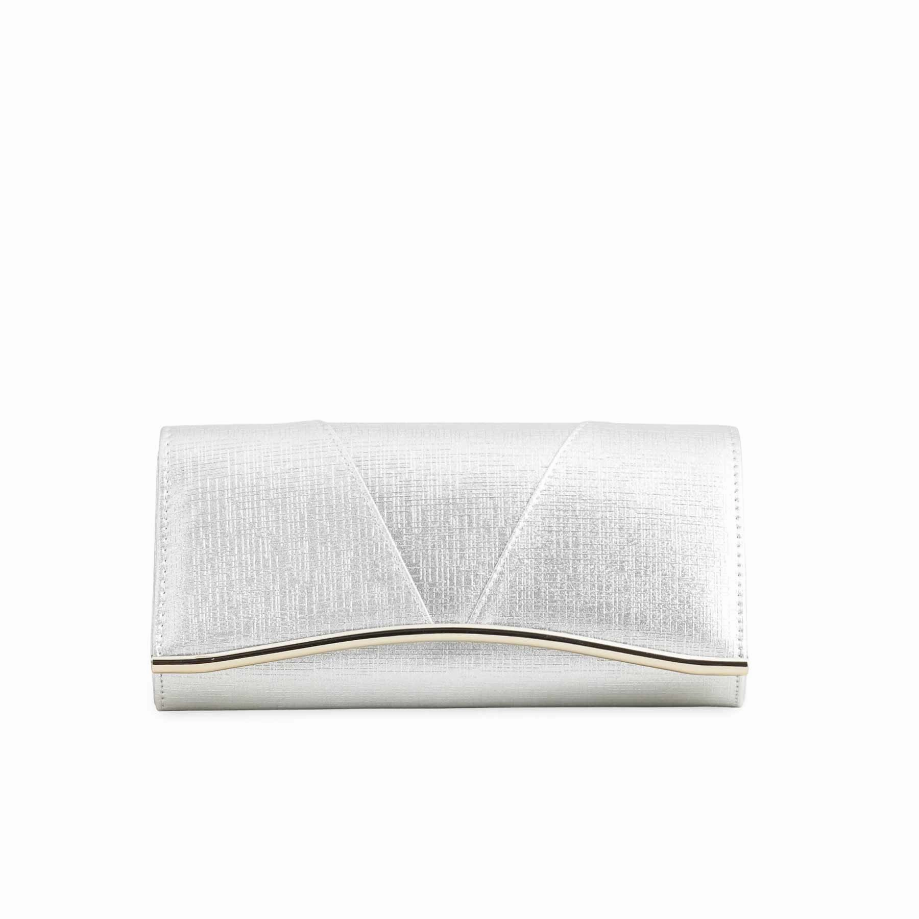 Fashion Practicality Fashion Mindset Silver Formal Clutch P24220