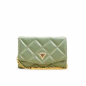 Green Casual Shoulder Bag For Ladies P56267 Minimal Edge Classic Daily