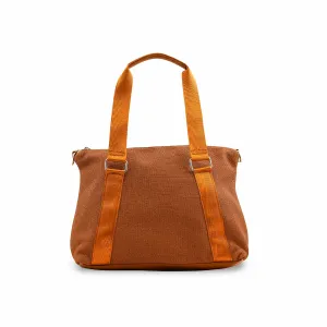 Polished Texture Brown Formal Shoulder Bag For Women P36308
