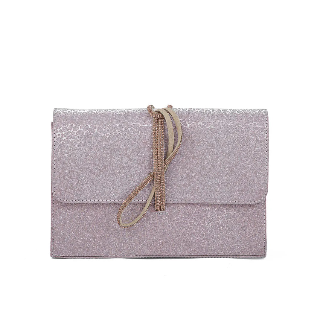 Comfortable Carryall Champagne Fancy Shoulder Bag For Ladies P55626