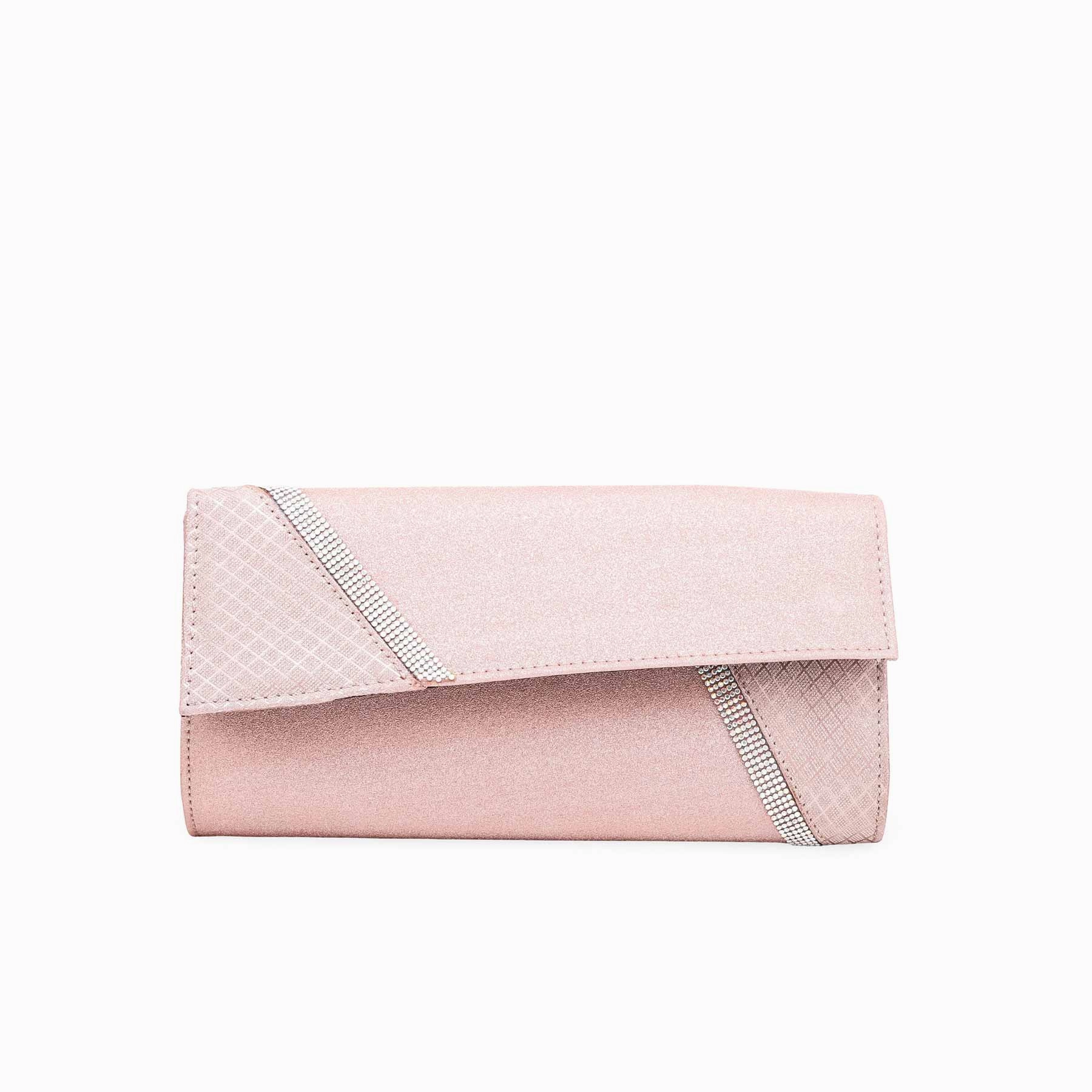 Portable Functionality Champagne Fancy Clutch P15331