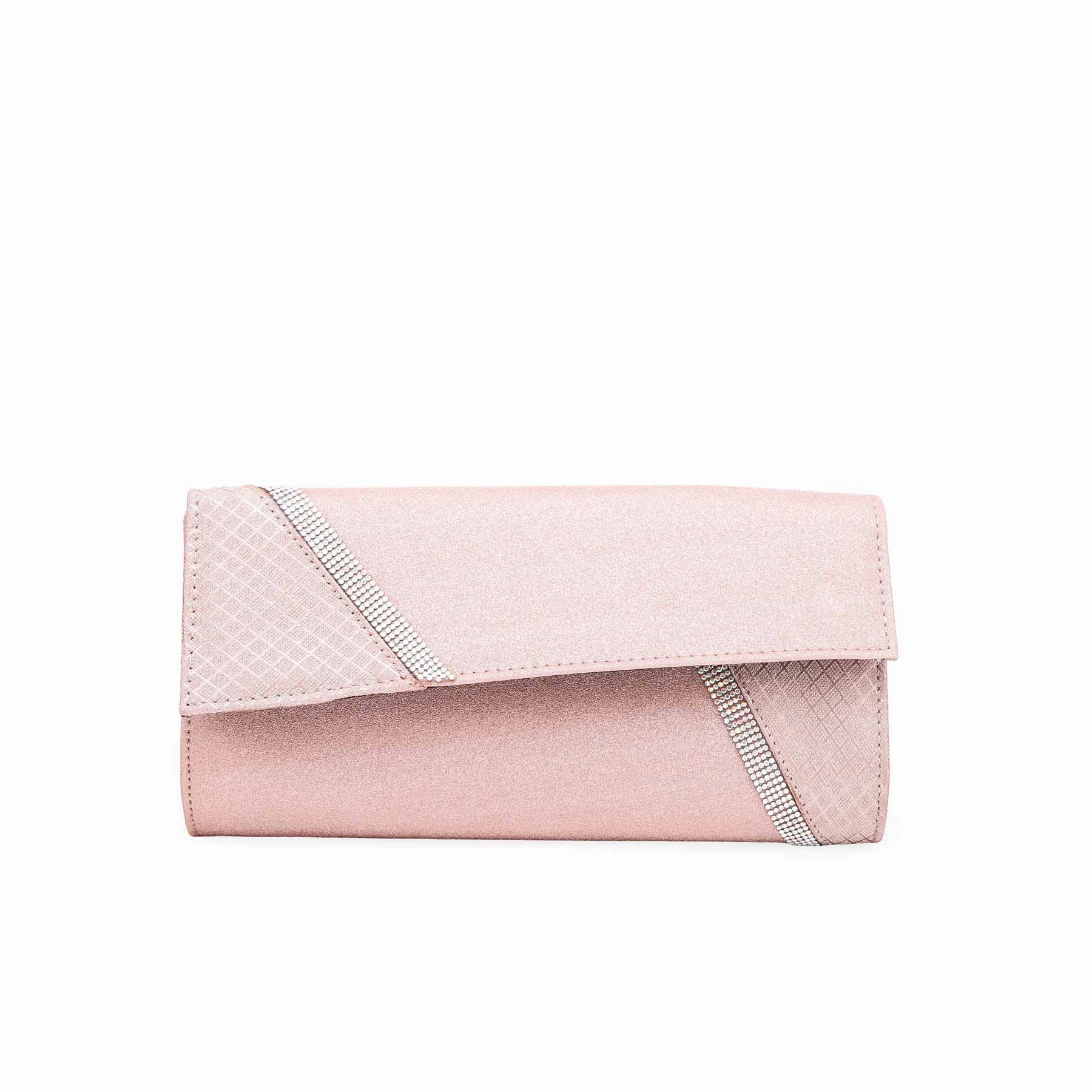 Sporty Look Flexible Design Champagne Fancy Clutch P15331