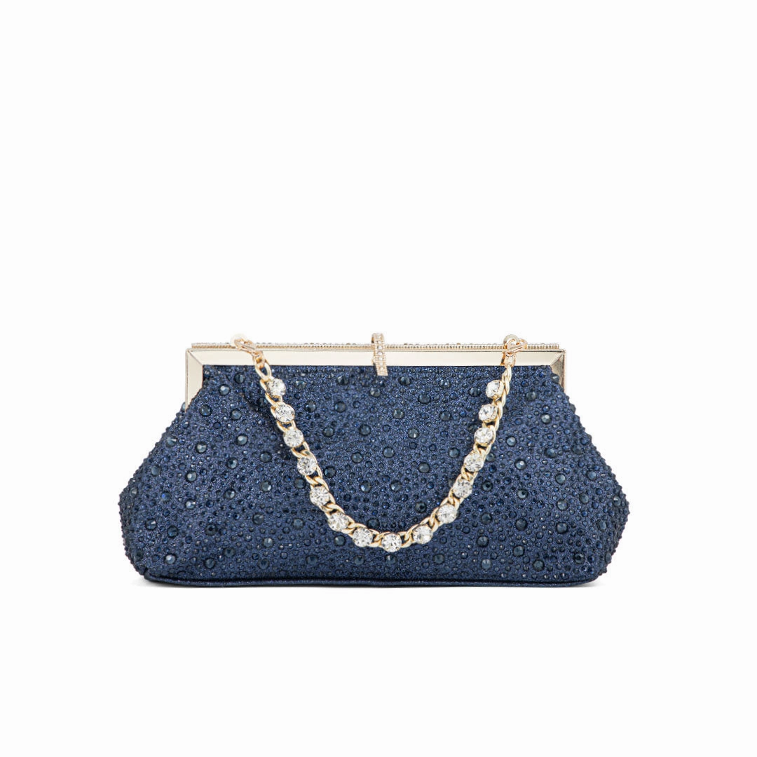 Smart Expression Navy Fancy Clutch P24195