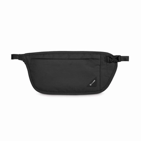 PACSAFE Coversafe V100 RFID Blk Waist Wallet-Black Versatile Bag Extra Padding