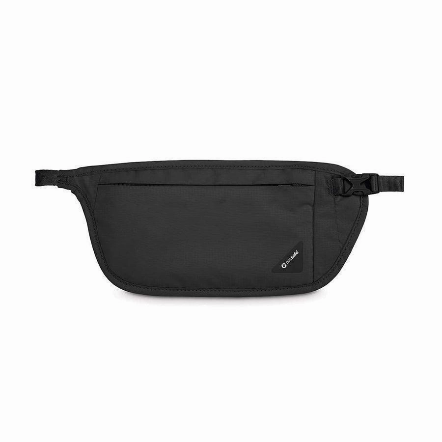 PACSAFE Coversafe V100 RFID Blk Waist Wallet-Black Versatile Bag Extra Padding