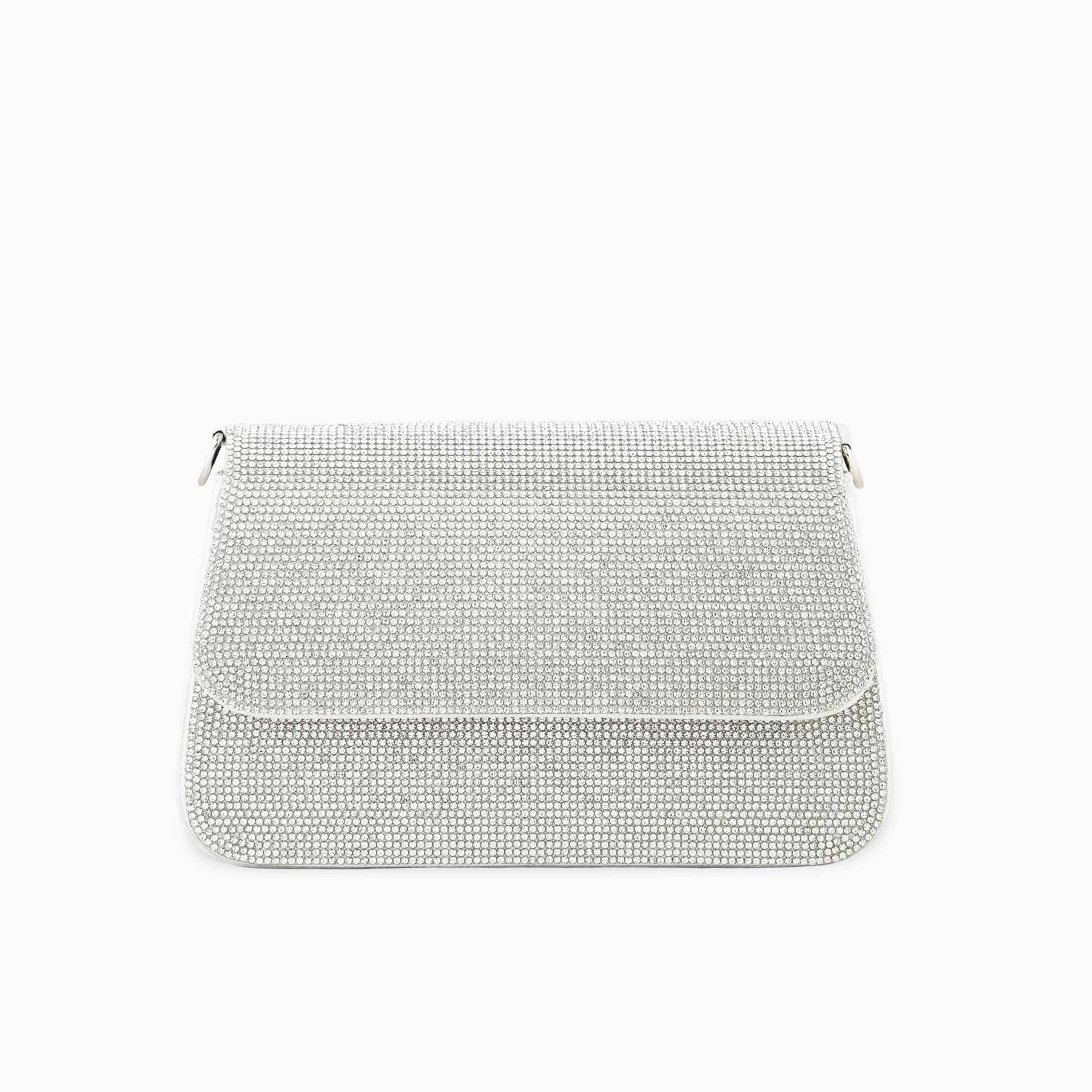 Urban Mobility Multipurpose Bag Silver Bridal Clutch P24368