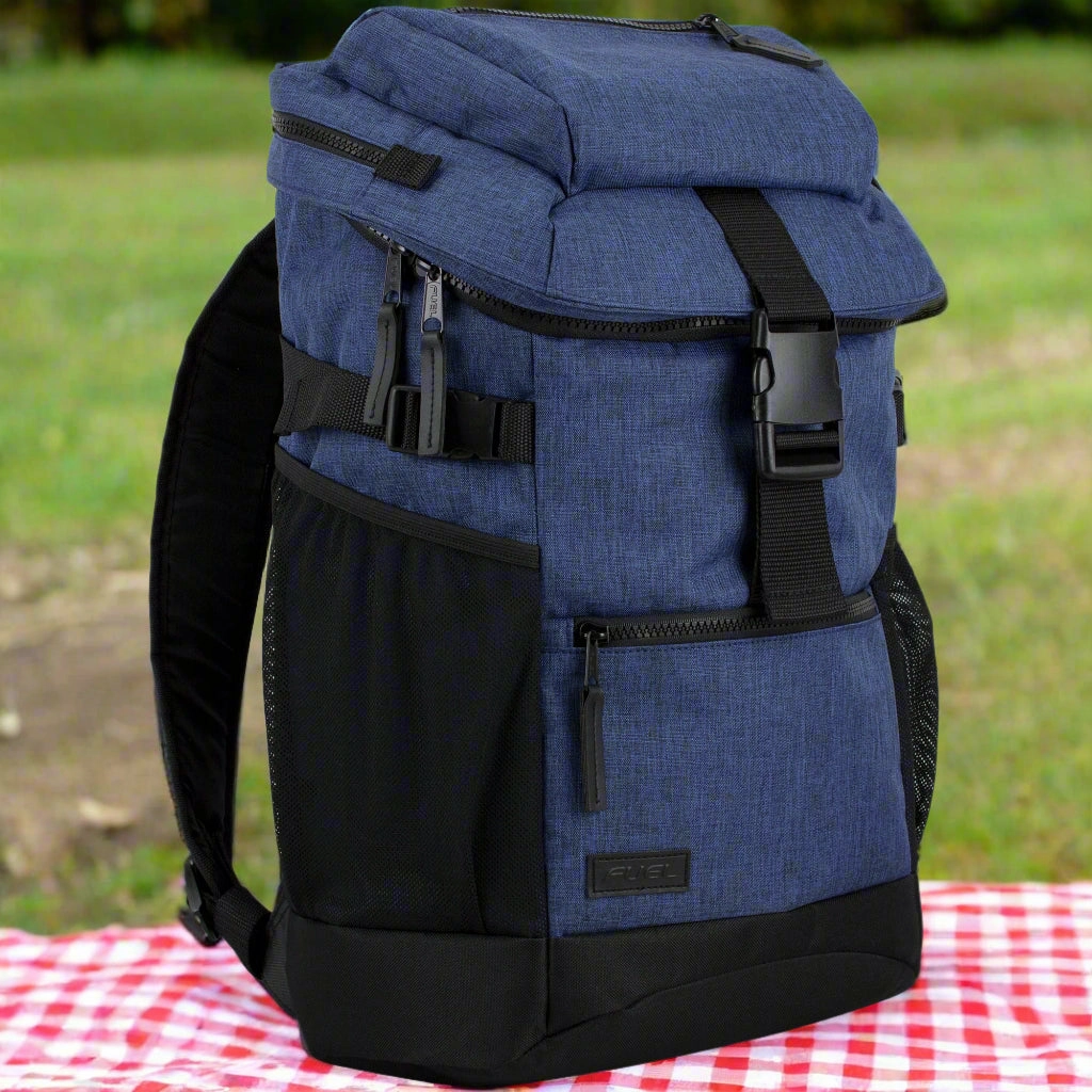 Minimal Look Fuel Retreat Backpack With Top Loading Insulated Cooler Pocket