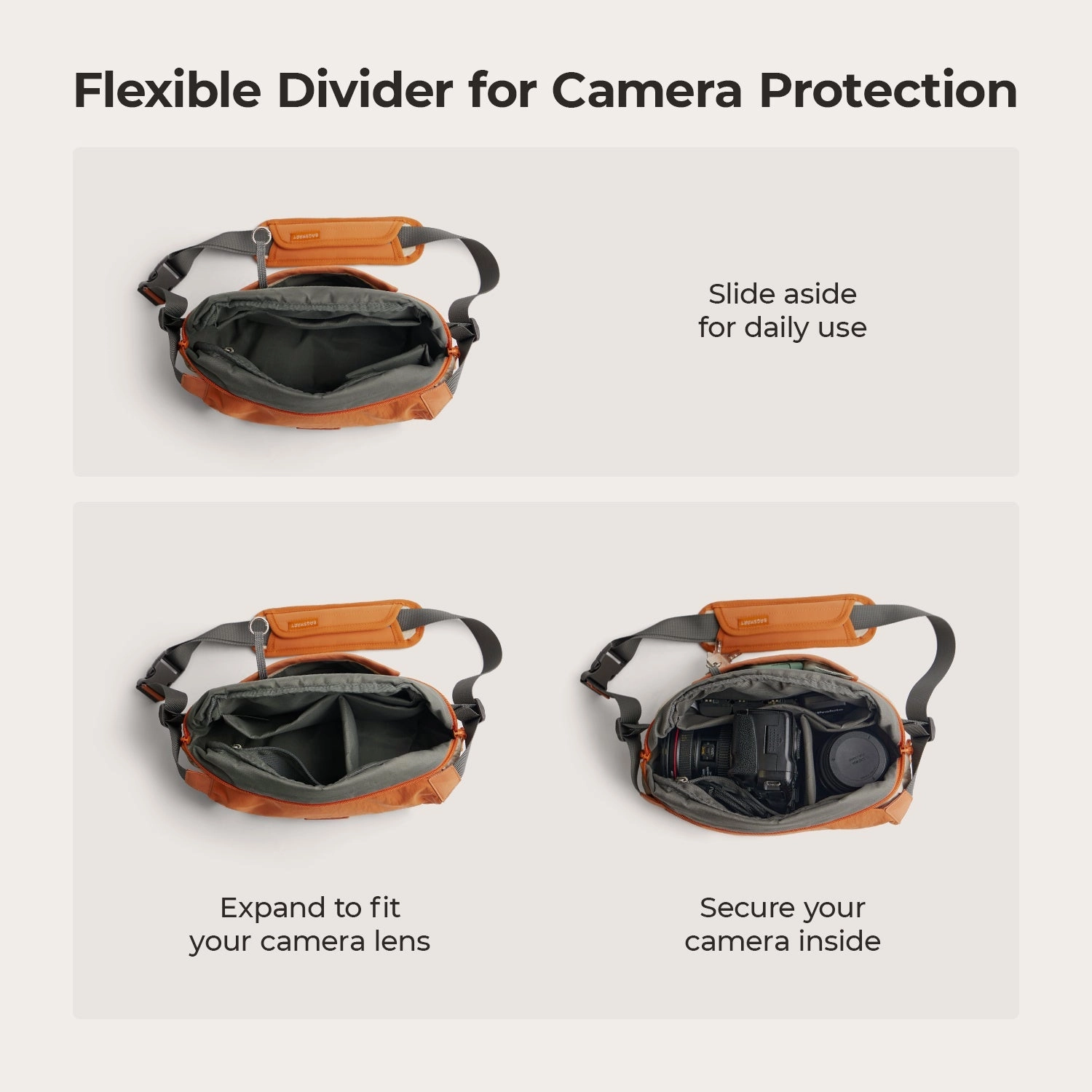 Soar 6L Camera Sling Sleek Texture Comfort Travel