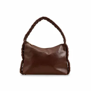 Brown Formal Shoulder Bag For Ladies P55823 Modern Everyday