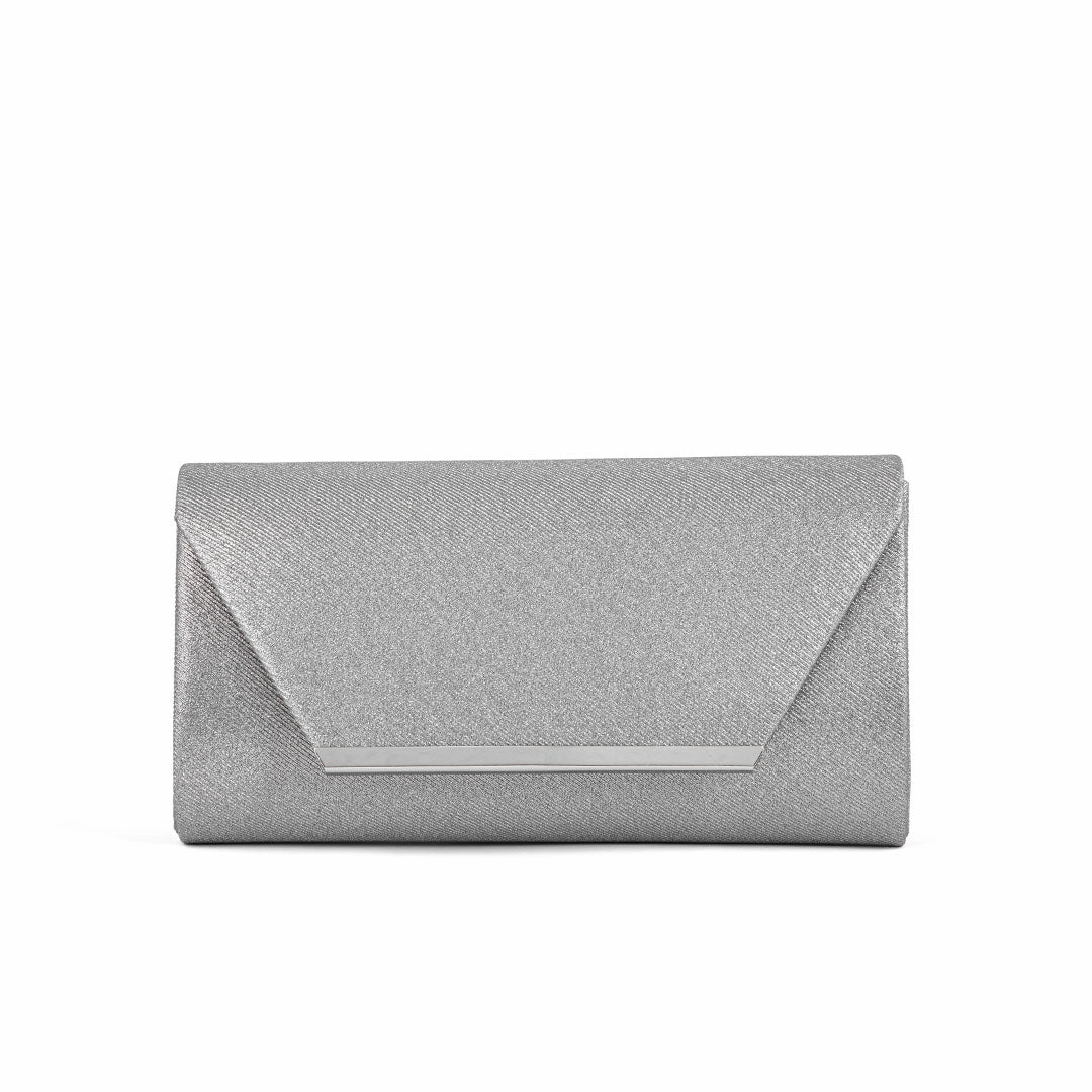 Grey Fancy Clutch P24167 Lightweight Motion Holiday Bag