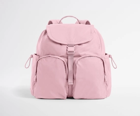 Featherlight Cargo Backpack in Glacial Pink Travel Friendly