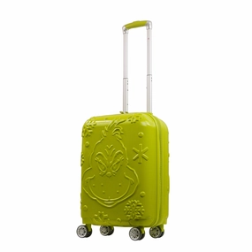Efficient Storage Double Layer Dr. Seuss Grinch Ful 22" Carry-on Spinner Luggage