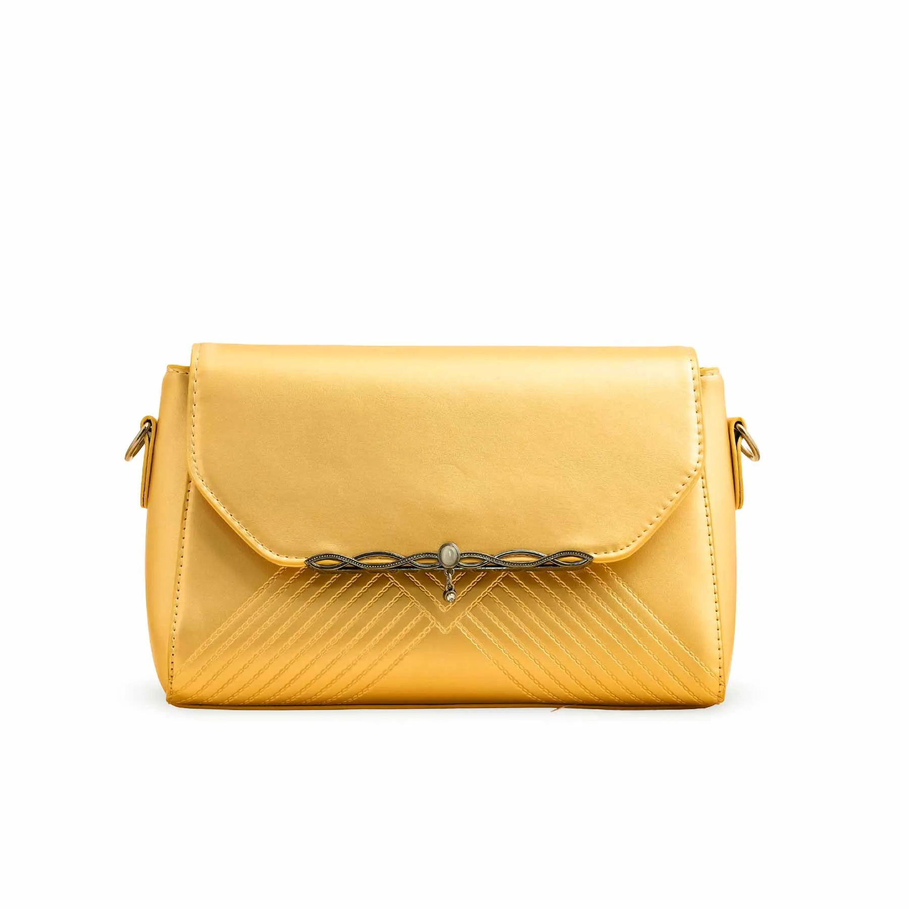 Daily Essential Golden Formal Shoulder Bag For Women P36251