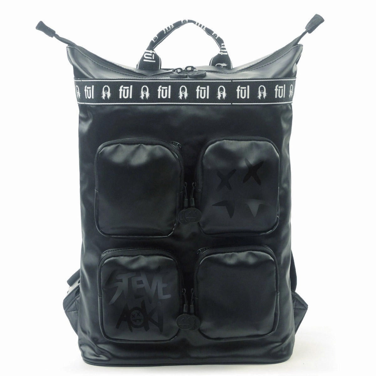 Steve Aoki F??L Fang Black Convertible Tote Backpack daily life