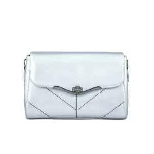 Elegant Outline Silver Formal Hand Bag P36252