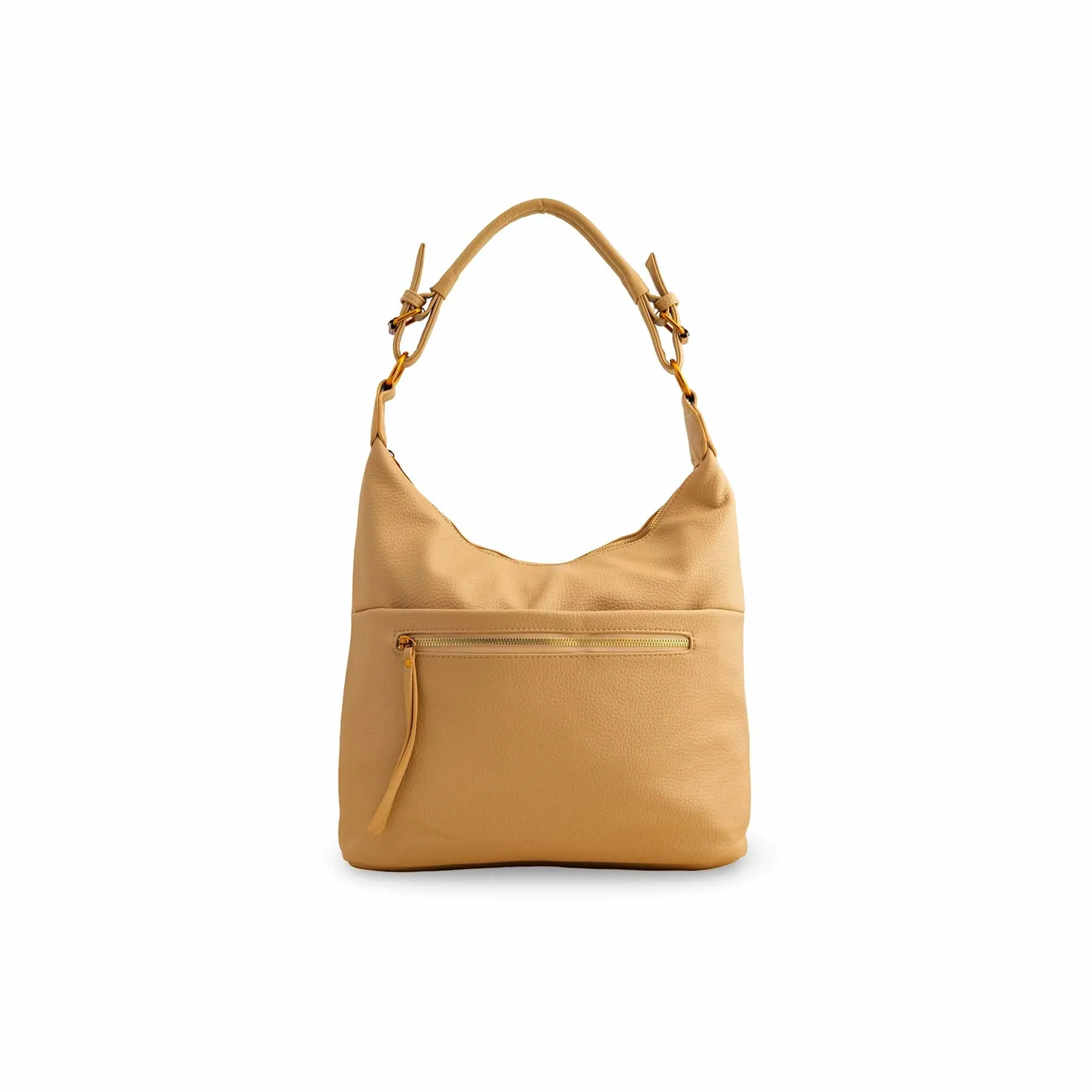 Polished Look Khaki Women Formal Shoulder Bag P36359