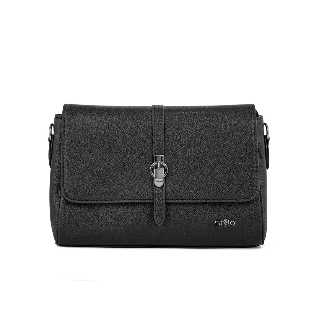 Urban Chic Versatile Use Black Formal Shoulder Bag P36241
