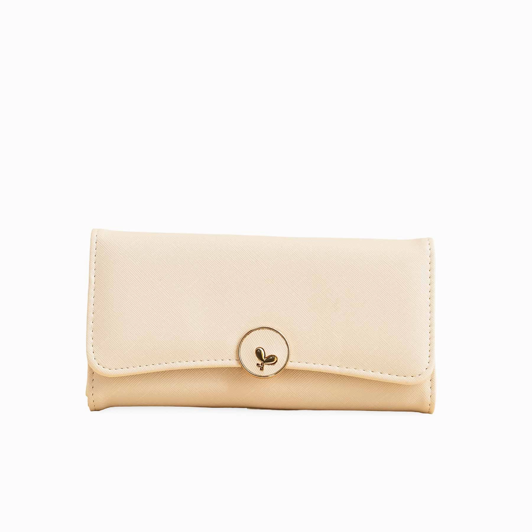 Functional Gear Minimal Gear Beige Casual Wallet For Ladies P70965