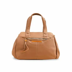 Minimal Carry Smart Storage Khaki Formal Shoulder Bag For Women P36357