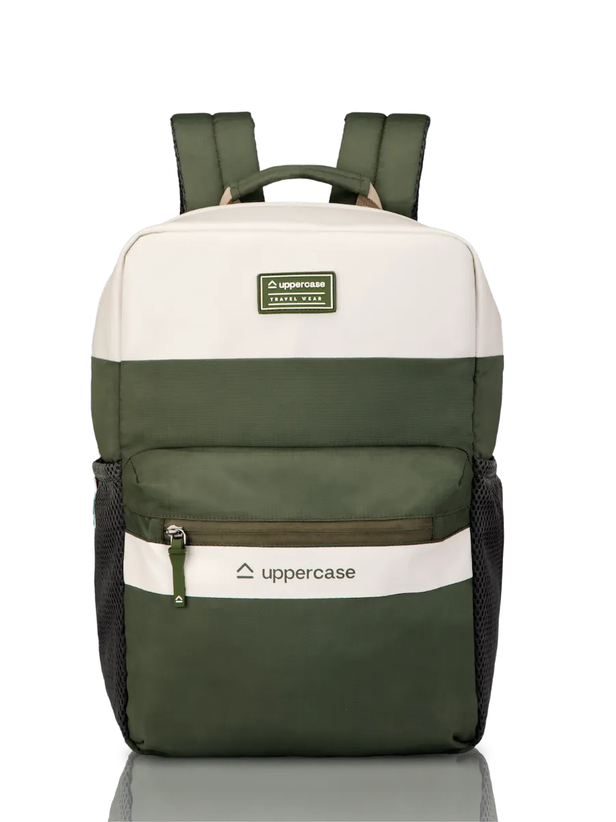 Stylish Function Minimal Style Vegan Green Backpack