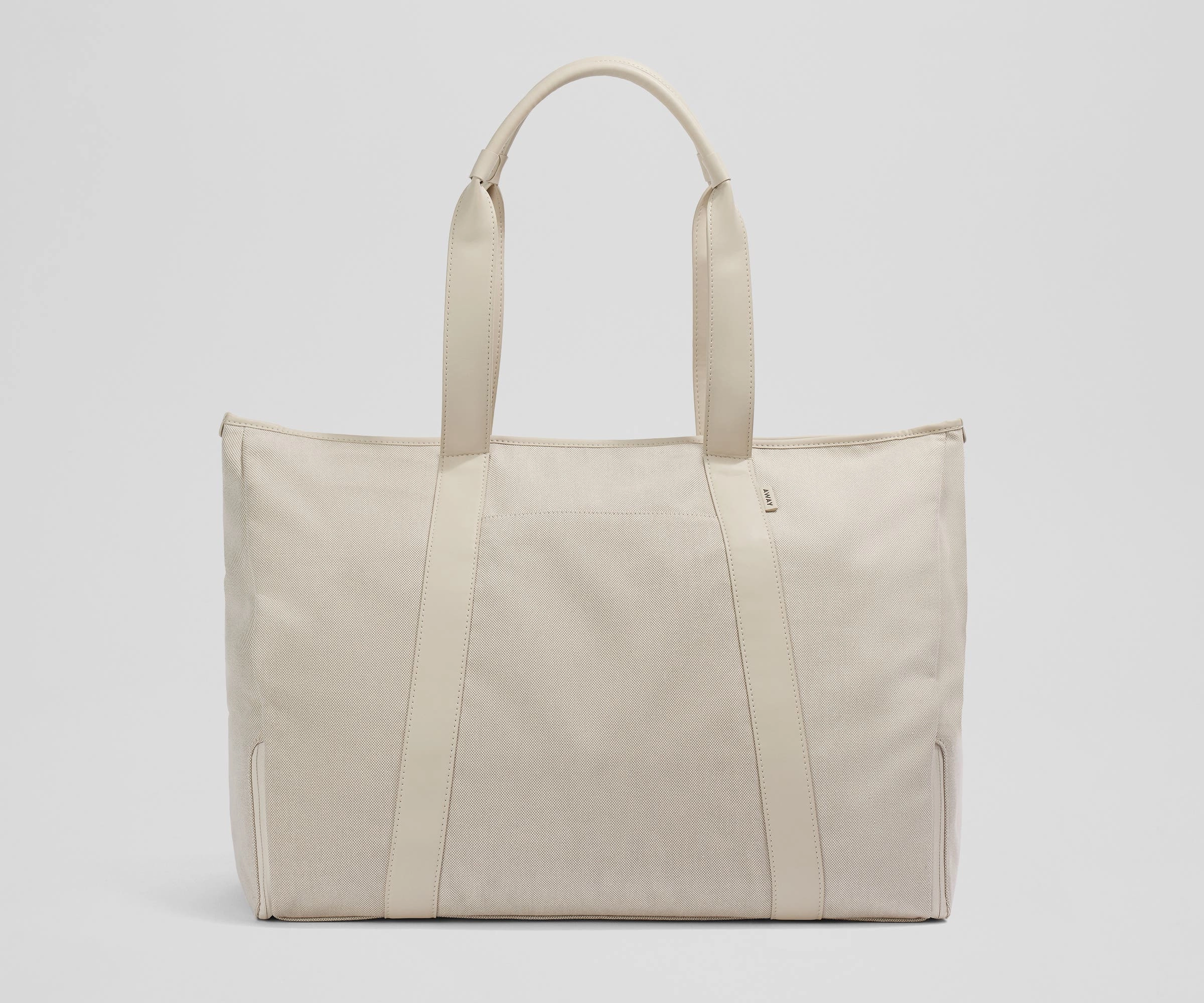 Wheeled Base Weather Guard Transit Canvas Tote in Transit Canvas Tan