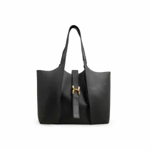 Stylish Vibe Simple Aesthetic Black Casual Shoulder Bag For Women P55820