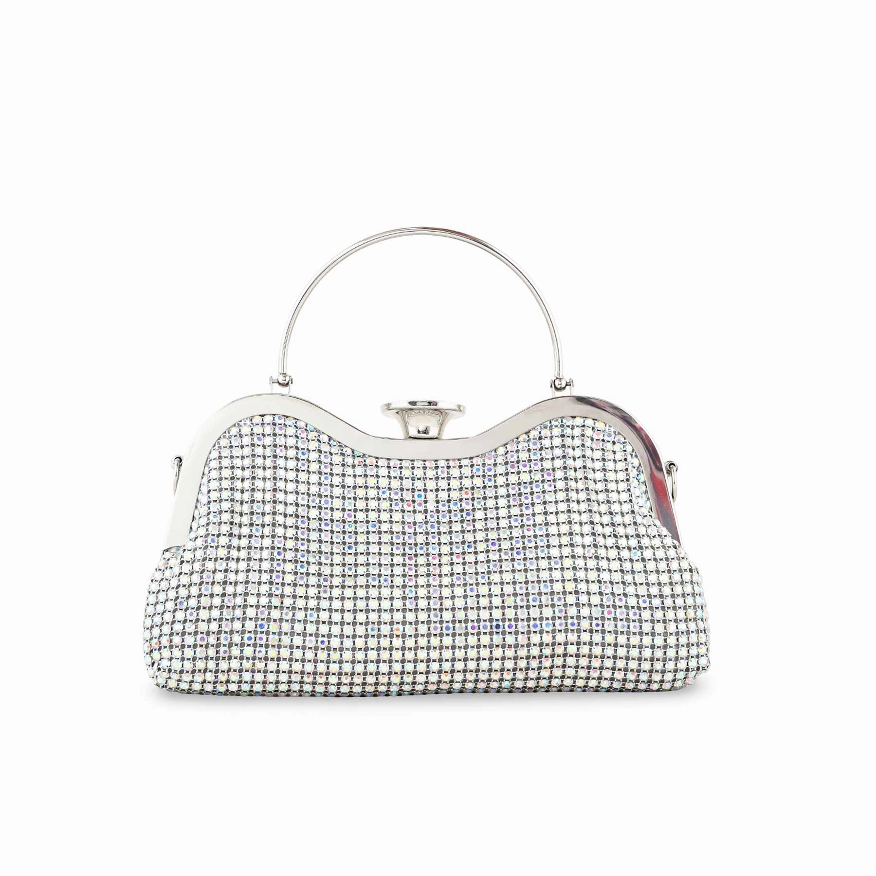 Travel Organizer AB Silver Bridal Clutch P24302