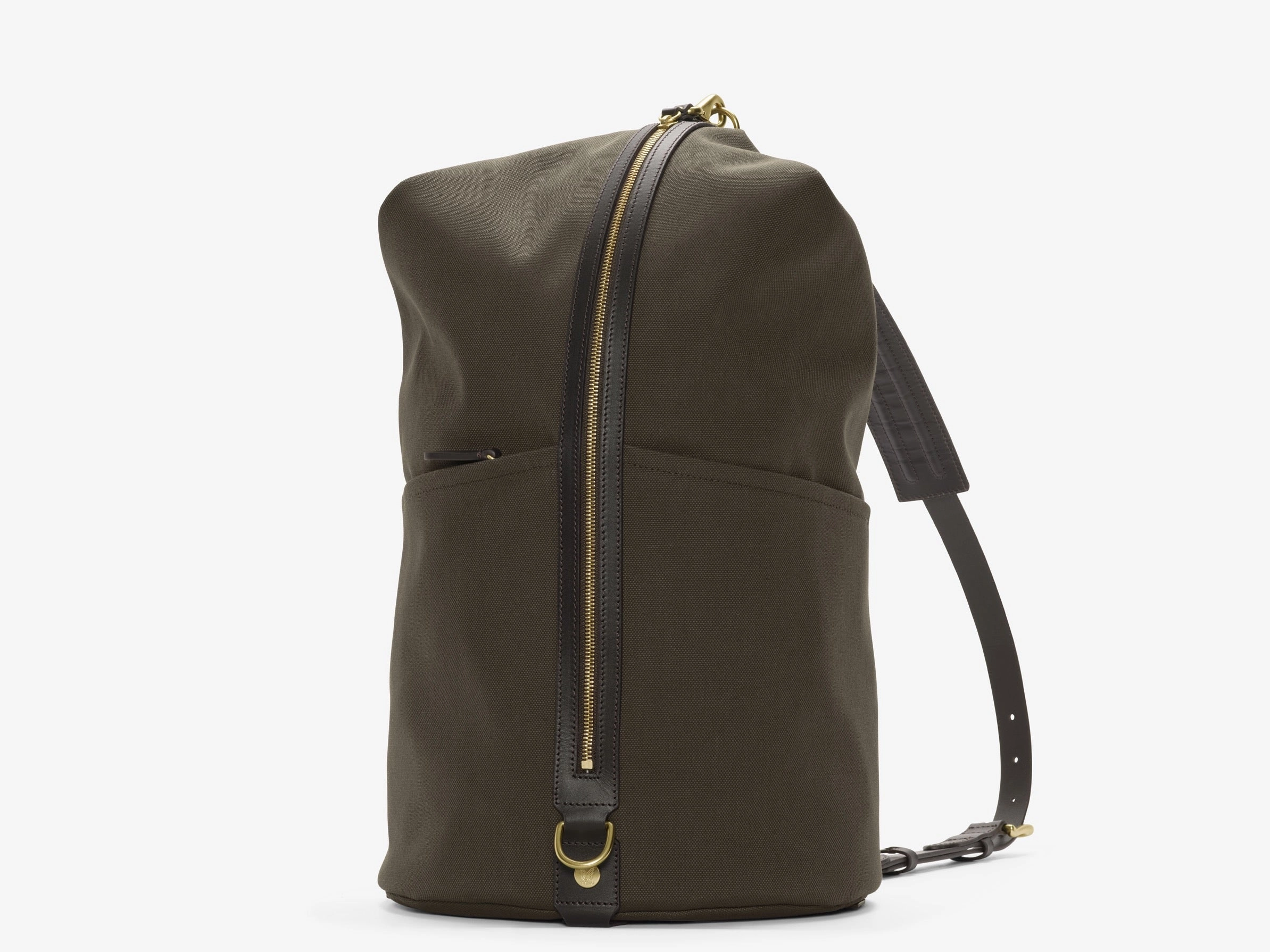 M/S Carpet Bag ?C Army/Dark Brown Work Function Adjustable Strap