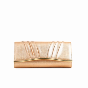 Office Bag Compact Durability Champagne Formal Clutch P24224